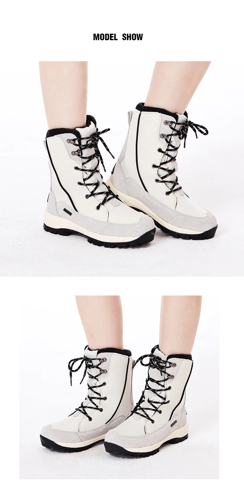 Gsou/новые зимние уличные ботинки, женская непромокаемая обувь, Нескользящие очень теплые зимние женские походные ботинки для альпинизма и
