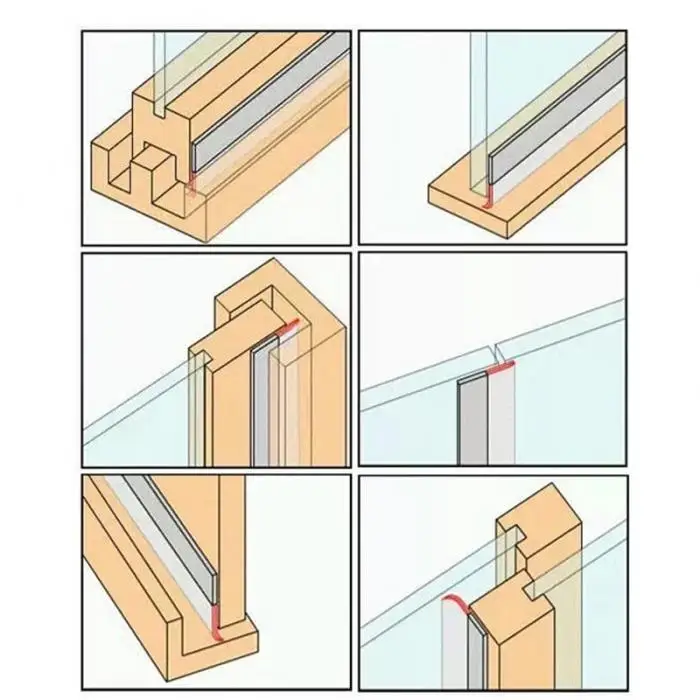 1 piece self-adhesive sealing strip 1M silicone door and window weatherproof and dustproof strip widely used in framele LAD-sale