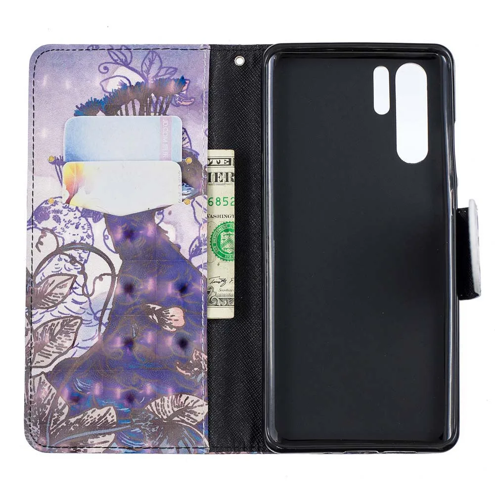 3D чехол для Huawei P30 Pro Global Dual VOG L29 L09 P30Pro с откидной крышкой телефона кожаный P 30