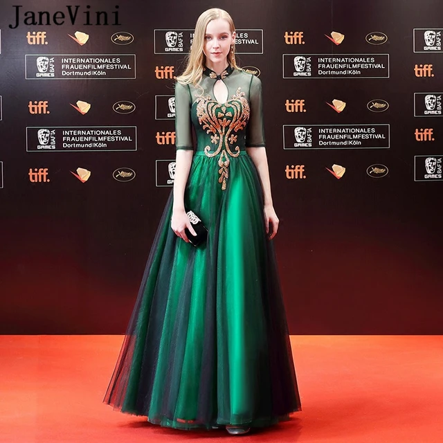 Dark Green Long Mother of the Bride Dresses