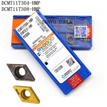 

50PCS DCMT11T304 DCMT11T308-HMP PC9030 NC3030 KORLOY CNC carbide milling inserts for indexable end milling cutter SDJCR1616H11