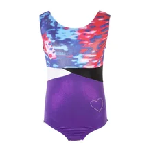 Гимнастические костюмы для девочек, Камуфляжный цвет, с бриллиантами, форма любви, костюм, одежда для занятий балетом, одежда