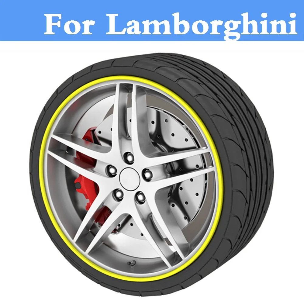 8 м автомобиля стикеры втулка диска колеса протектор мотоцикл наклейка для Lamborghini Aventador Gallardo Murcielago Reventon Sesto Elemento