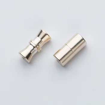 

100% 925 Sterling Silver Pearl Necklace Twist Screw End Clasps Handmade Bracelets End Connector Caps DIY Jewelry Making Charms