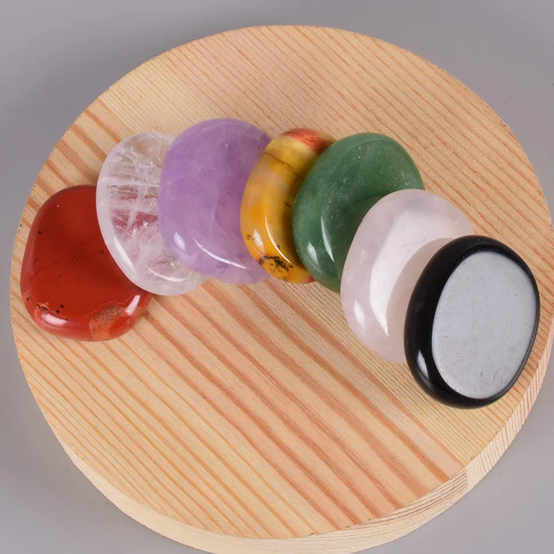 Healing Massage Palm Stone 7 pcs/Set Natural Stone Meditation SPA Reiki Energy Stone Crystal Quartz Tool Beauty Care Healing Massage Palm Stone 7 pcs/Set Natural Stone Meditation SPA Reiki Energy Stone Crystal Quartz Tool Beauty Care