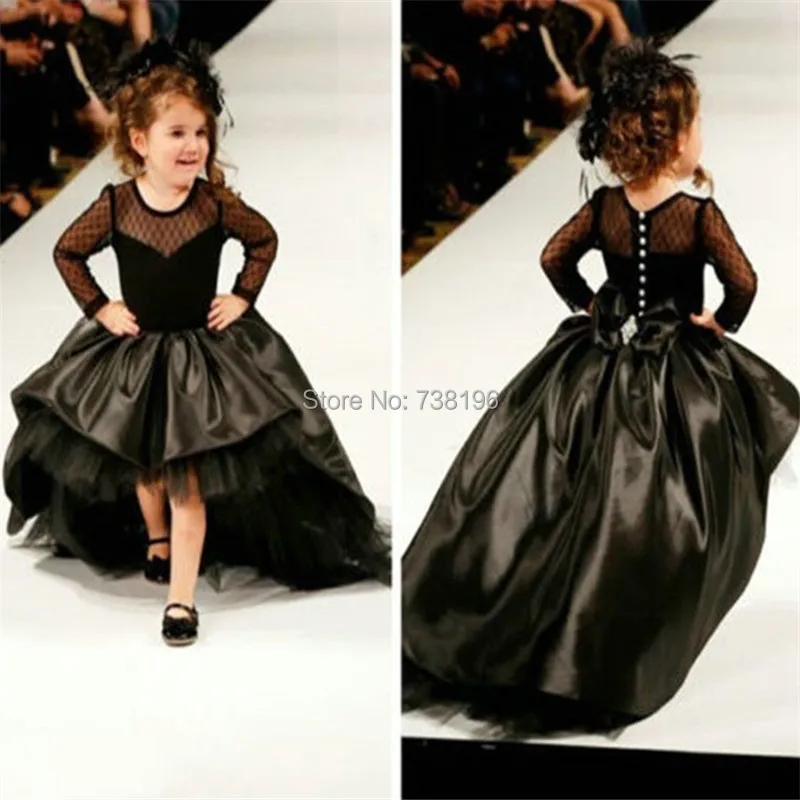 Black-Front-Short-Back-Long-Ball-Gown-Taffeta-Sweep-Train-Long-Sleeve-Communion-Dresses-Vestidos-De (2).jpg