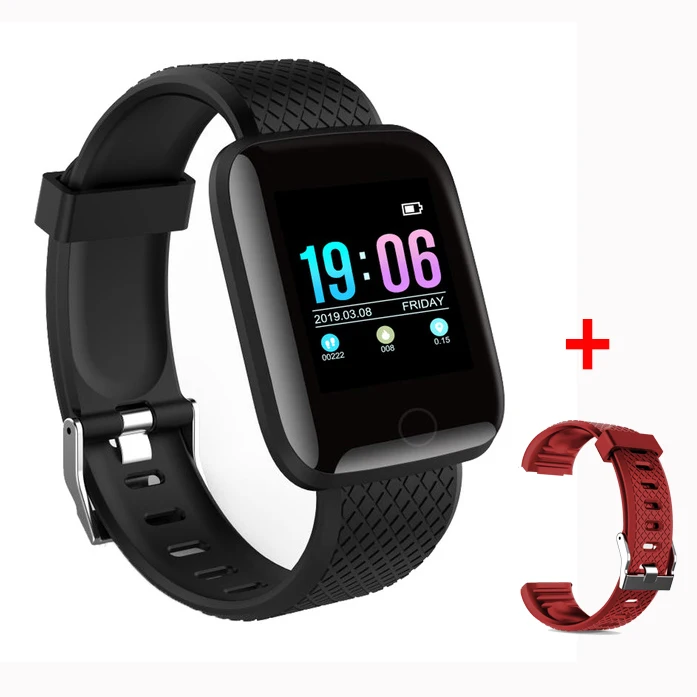 LEMFO, умные часы для мужчин, кровяное давление, водонепроницаемые, умные часы для женщин, пульсометр, фитнес-трекер, спортивные часы для Android IOS - Цвет: black red