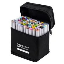 FINECOLOUR маркер поколения алкогольные Двусторонний карандаш художника Набор для рисования 36/48/60/72 Цвет мультфильм работа маркер для дизайн