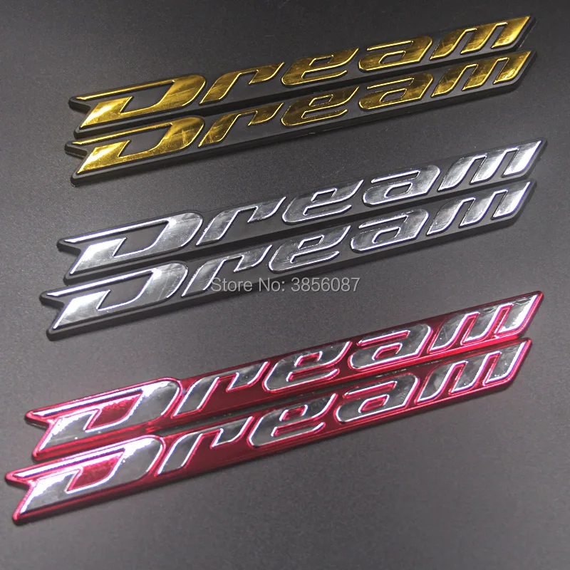 Fasp Motor Emblem Lencana Stiker Mobil Mimpi Perak Emas Merah Kata