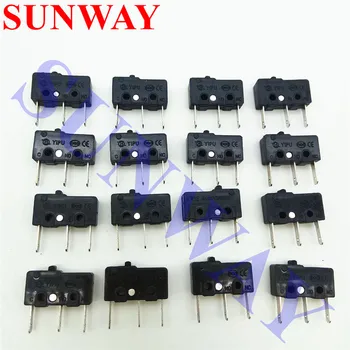 

20pcs/lot AC 125V5A 250V 3A 3 Pins microswitch Arcade Push Button Miniature Micro Switch E-Switch SPDT 1 NO 1 NC microswites