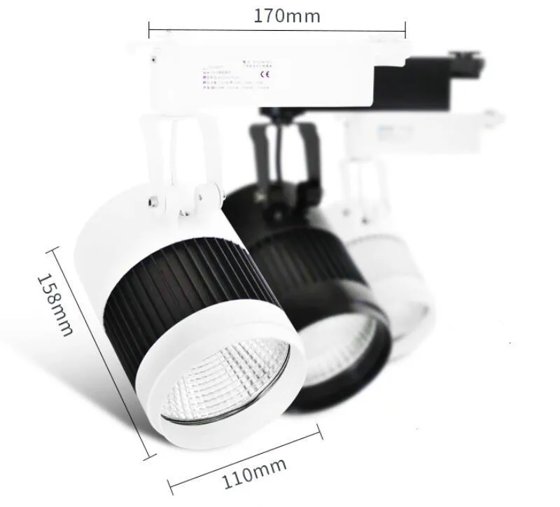 Lâmpada de Parede Levou Faixa Spot Light Holofotes Led Rastreamento Ac110v - 240 v Luz Noverty 30 w 40 50 Cob 10 High Quality Luzes e Iluminação