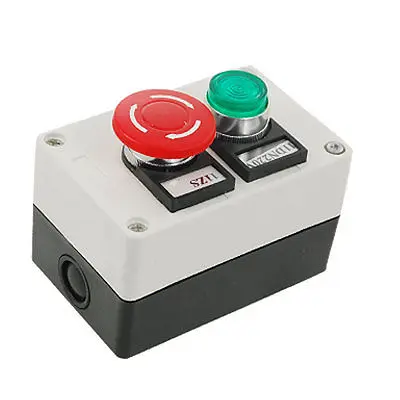 

Green LED Round Switch Mushroom Push Button Station