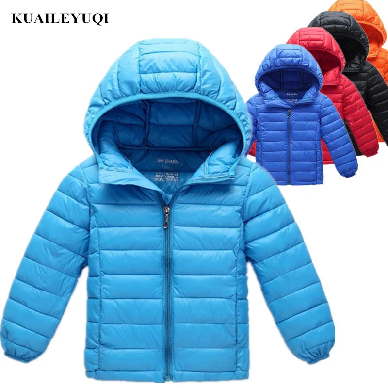 

2018 new born autumn kids Winter coat clothing children's Thin light hooded boys girls down cotton jacket for baby girl clothes