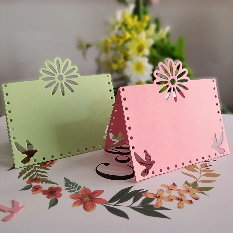 

Dies Scrapbooking Flower And Bird Envelope Metal Steel Cutting Dies Pressing Crafts Die Cuts For DIY Decorations Embossing Art