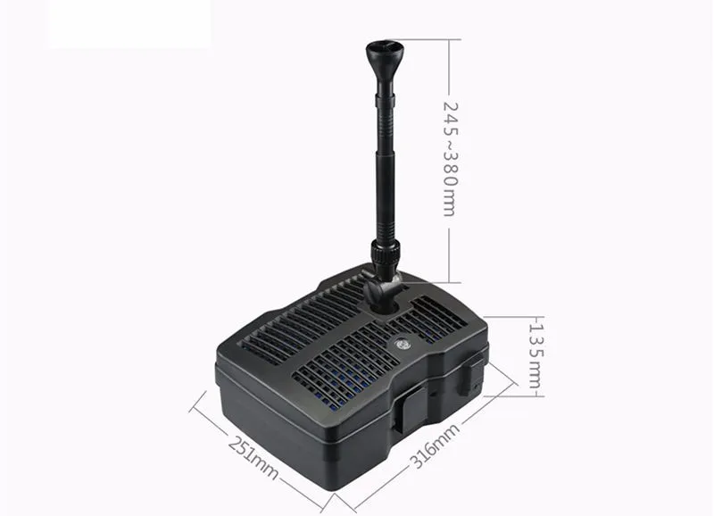 Аквариумный Многофункциональный УФ фильтр фонтан насос для рыбы Садовый пруд бассейн стерилизация Ландшафтный