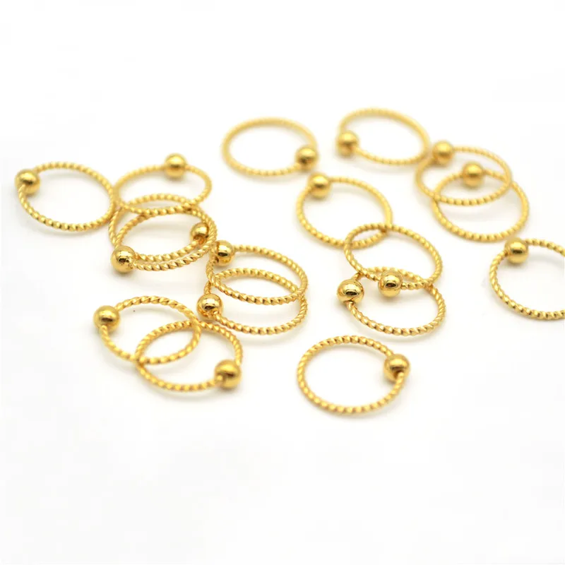 TWISTED Nose Ring Rope Septum Cartilage Hoop Tragus Earrings Helix 20G New Body Piercing Jewelry | Украшения и аксессуары