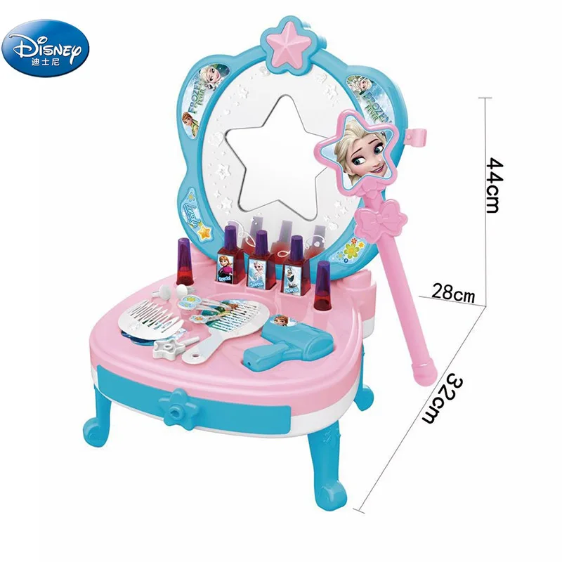  princess girls frozen elsa anna Dressing Tables makeup toys kids children's cosmetics Pretend Play 
