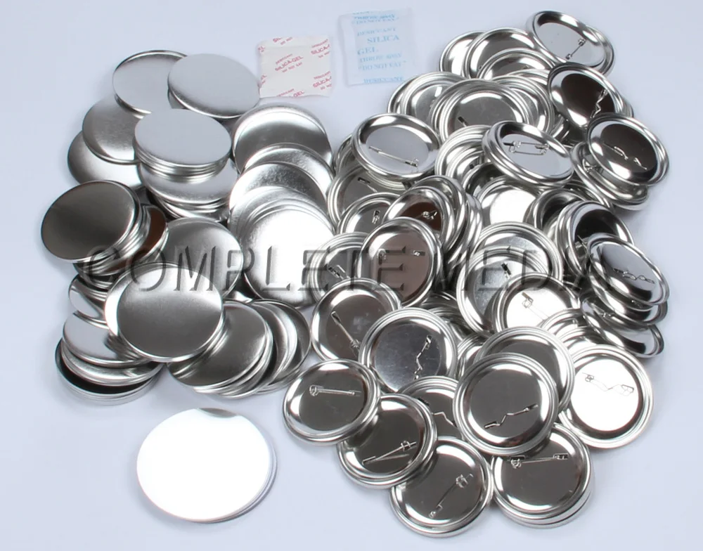 Pro N3 2-1/4":58mm Badge Button Maker Machine +Fixed 8 Size Circle Cutter+500 Sets Metal Pinback Button Supply
