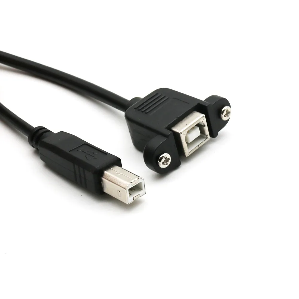 20x USB 2,0 B штекерным USB 2,0 B гнездо Панель Крепления для принтера Соединительный кабель Шнур 30 см/50 см/1 м