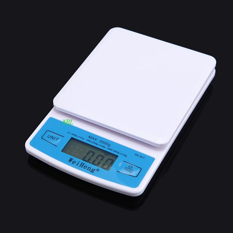 3kg 0.1g Mini Pocket Electronic Kitchen Scales 3KG Professional Digital