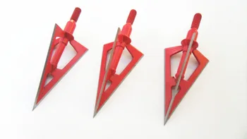 

3PCs Stainless Steel Broadhead 100grain 3 Blade Arrowheads for Compound Bow and Crossbow Hunting