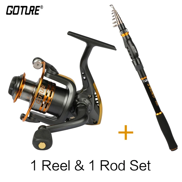 Cheap Goture Salt Water Fishing Reel Rod Set Metal Coil Spinning Reel 6BB+ Carbon Telescopic Fishing Rod Combo Cheap Goture Salt Water Fishing Reel Rod Set Metal Coil Spinning Reel 6BB+ Carbon Telescopic Fishing Rod Combo