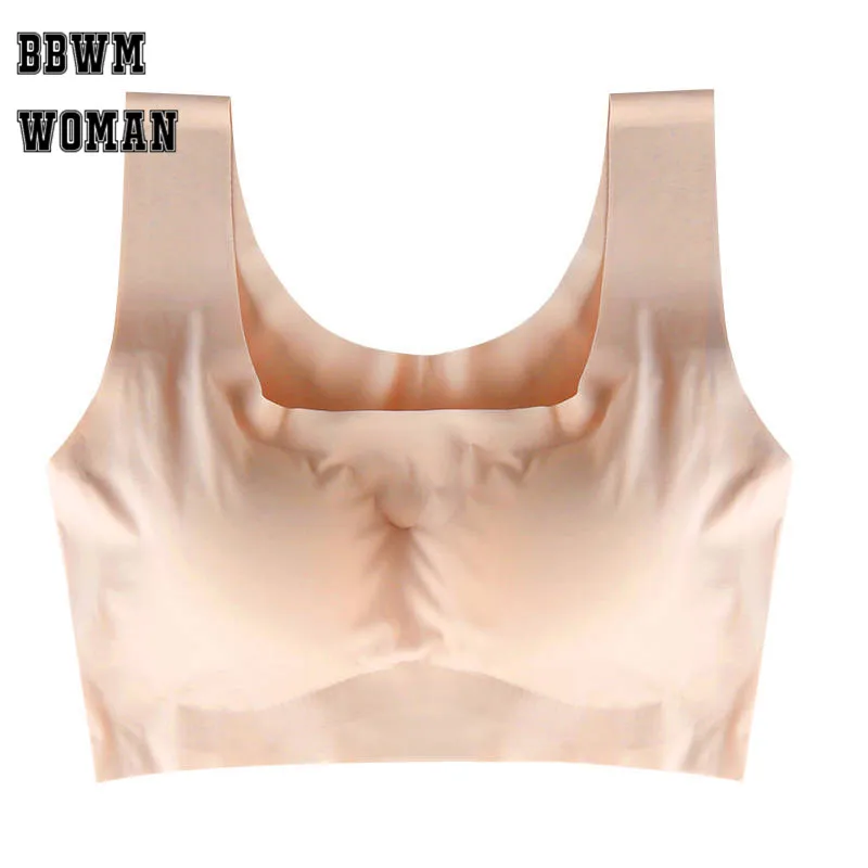 

2018 Plus Size No Trace Fitness Bra Sleep Students Ultra-thin Gathered Bras Underwear ZO930