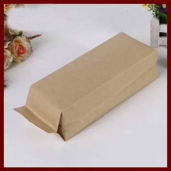 

9*22+7 30pcs brown self Opening kraft paper bags stand up for gifts sweets and candy food tea jewelry retail package paper