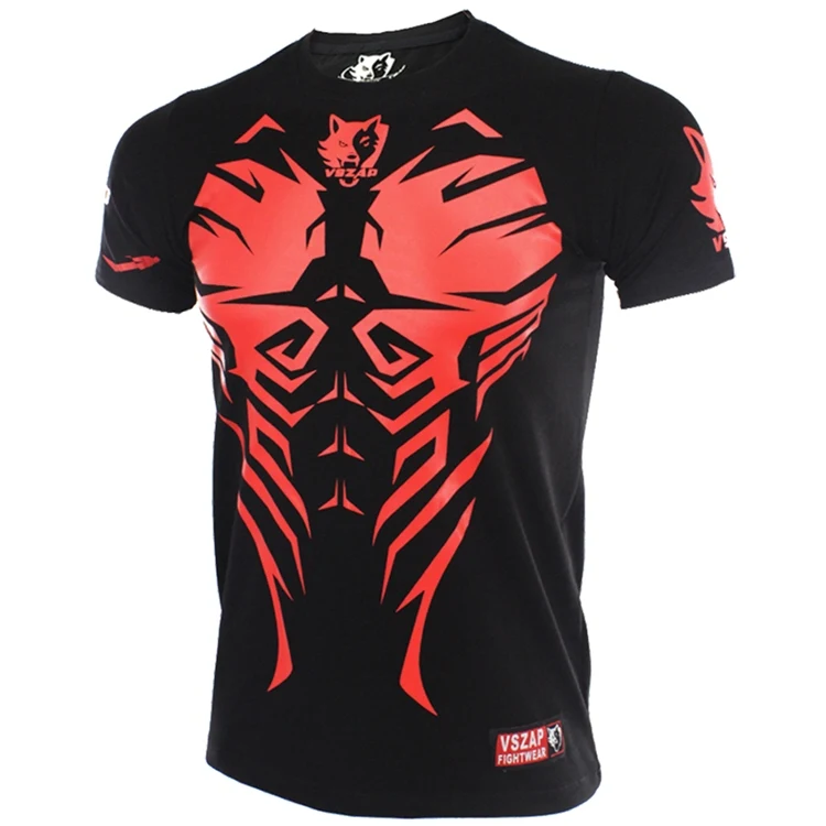 VSZAP T-Shirt MMA Vest Muay Thai Jerseys Boxing Tank Top Fitness