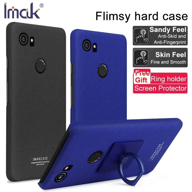 

For Google Pixel 2 3 XL Case Cover imak Hard Plastic PC Cover For Pixel XL3 XL2 Case Matte Protective Shield + Screen Protector