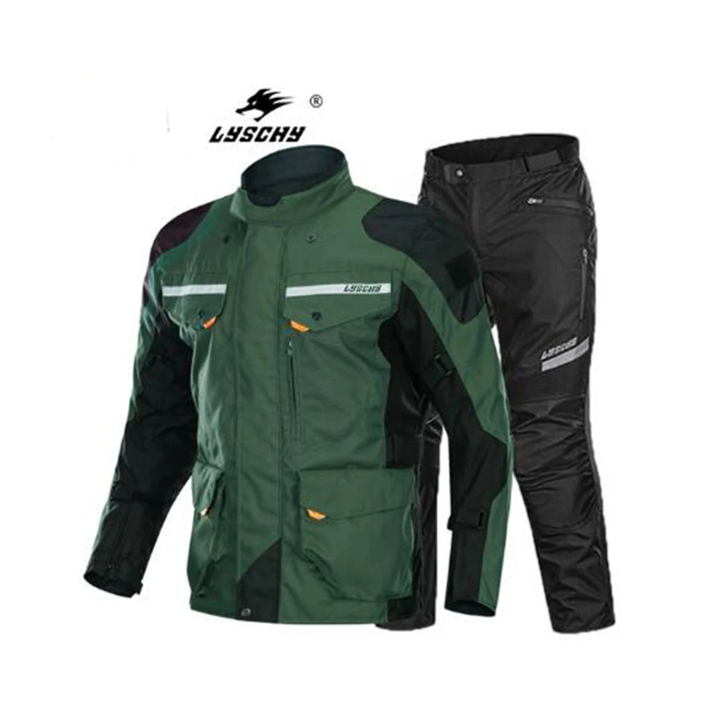 

LYSCHY Motorcycle Jacket Summer Moto Suit Motorbike Riding Jacket Motocross Jacket Breathable Waterproof Motorcycle Protection