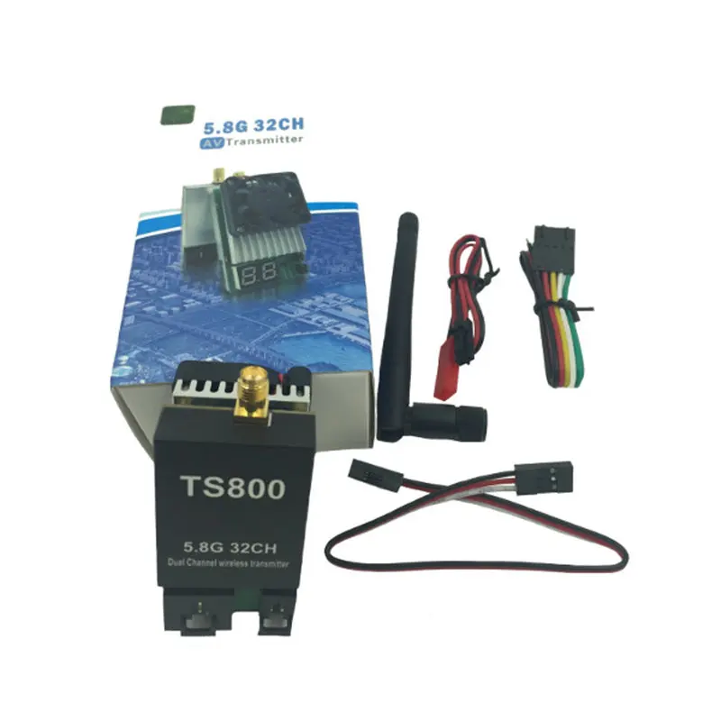 Skyzone TS800 5,8G 32CH ракетка Двухканальный беспроводной AV FPV передатчик SMA Мужской NTSC/PAL для радиоуправляемых игрушечных моделей очки приемник