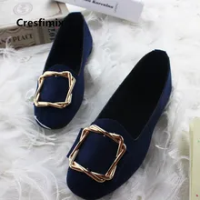 Cresfimix Zapatos De Mujer; женская модная удобная Уличная обувь на плоской подошве; женская повседневная обувь черного цвета; Женская Весенняя обувь без застежки; C3542