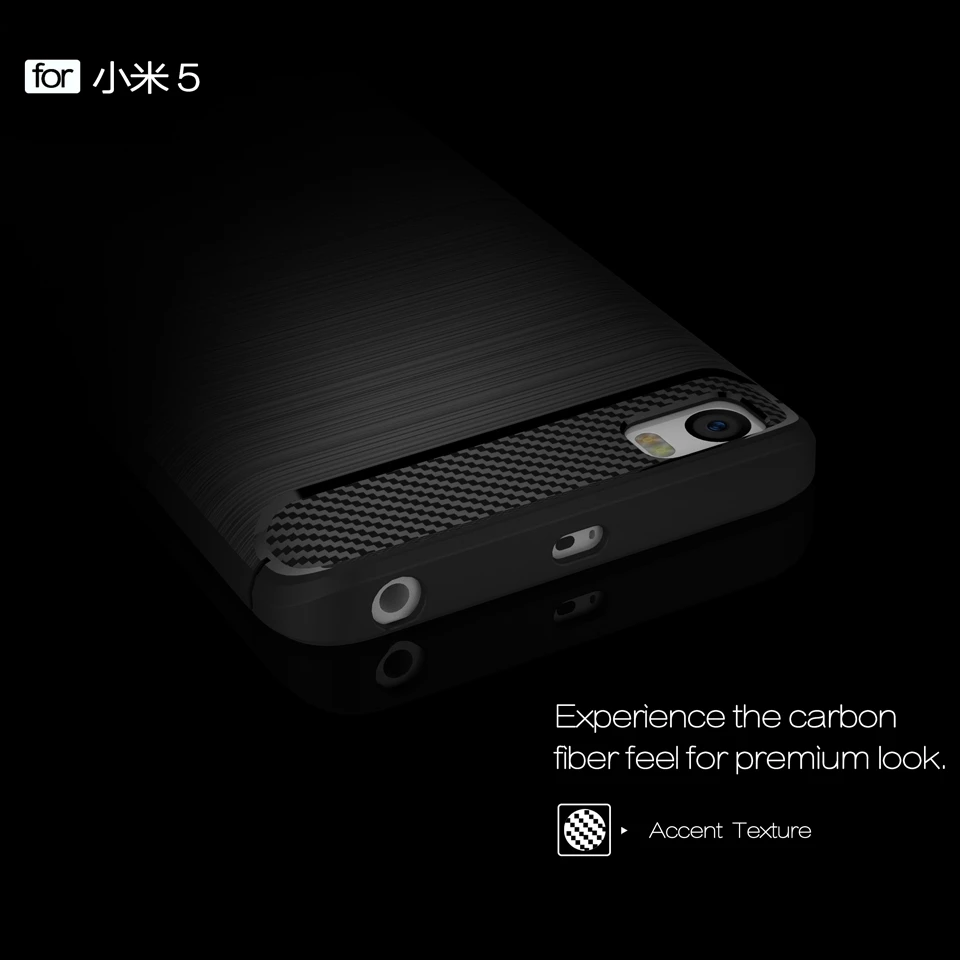 Cover For Xiomi Xiaomi Mi5 Case Carbon Fiber Silicon Soft TPU Luxury Shockproof Xami Mi5 Coque For Capas Xiaomi Mi5 Case (3)
