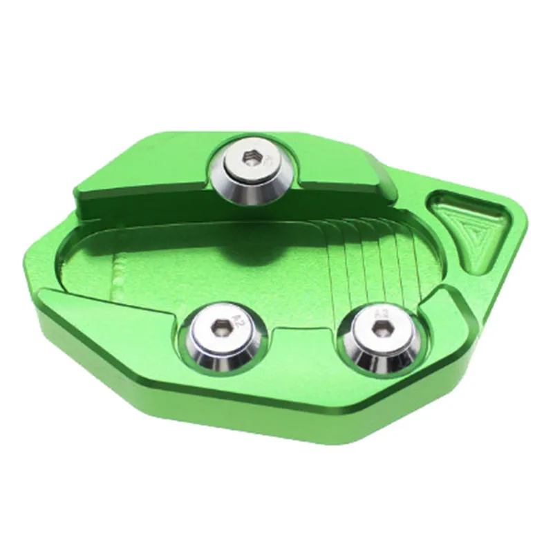 FX CNC Алюминий мотоциклетные подставки footside боковая стойка расширения englarger Plate площадку для YAMAHA TMAX530 tmax530 2012- 2013 - Цвет: Green