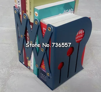 

Fashion Retractable Metal Iron Bookends Office School Decorative Book Support Holder Desk Book Stands
