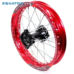 Image 3 - red 12mm or 15mm Front 1.60x17" inch Rear 1.85x14" inch aluminium Alloy Wheel Rim For 160cc 150CC Dirt Pit bike 14 17 inch wheel