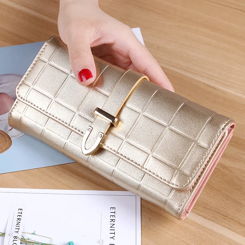 Lee Princess Plaid wallet for women ladies purse Soft PU leather With