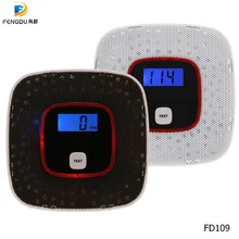 Настенный независимый детектор утечки газа кухня приготовления газа детектор CO окиси углерода с ЖК-дисплеем