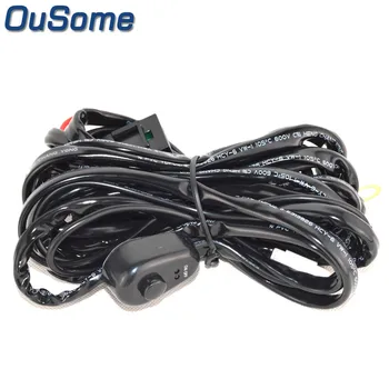 

OuSome high quality waterproof Universal Car Wiring Harness 12V 40A Switch with LED indicators Automotive