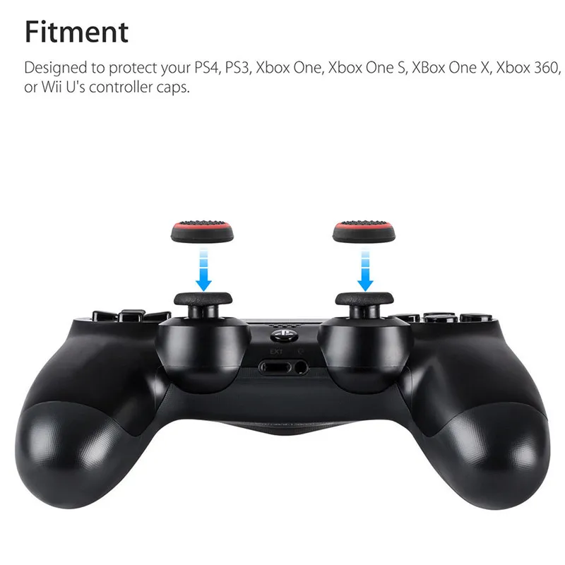 4 шт./лот сменные силиконовые колпачки для рукоятки джойстика PS3 XBOX беспроводные