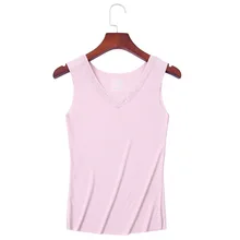 Летняя бесшовная кружевная майка из модала, хлопок, однотонный, плюс размер, v-образный вырез, Тонкий Камзол кэжуал