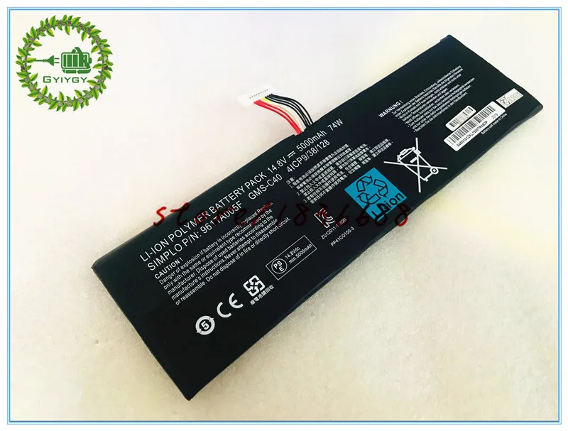 GYIYGY 14 8 V 5000mAh 74Wh GMS-C40 961TA005F Аккумулятор для ноутбука Blade Pro 17 2013 2015 RZ09-00991101 RZ09-00991102