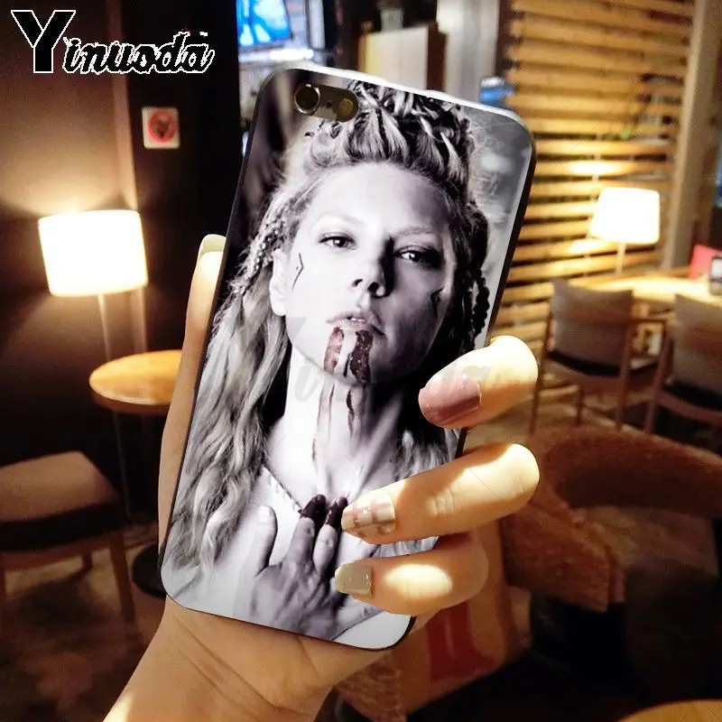 Yinuoda Ragnar Lothbrok Vikings серии ТПУ мягкий силиконовый черный чехол для телефона iphone 8 7 6 S Plus X XS MAX 5 5S SE XR чехол - Цвет: A14