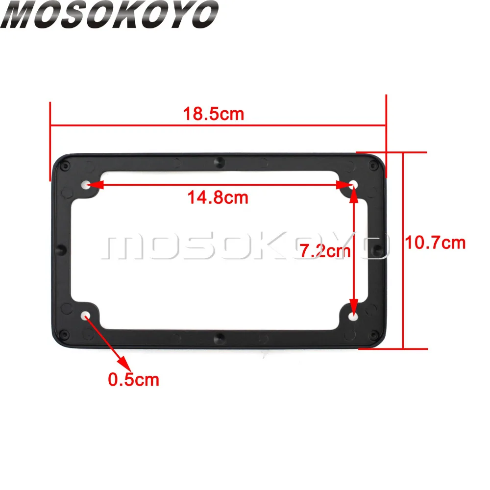 " x 7" стандартная рамка номерного знака, алюминиевая хромированная крышка номерного знака для мотоцикла, мотоцикла, чоппера, скутера, кафе, гонщика