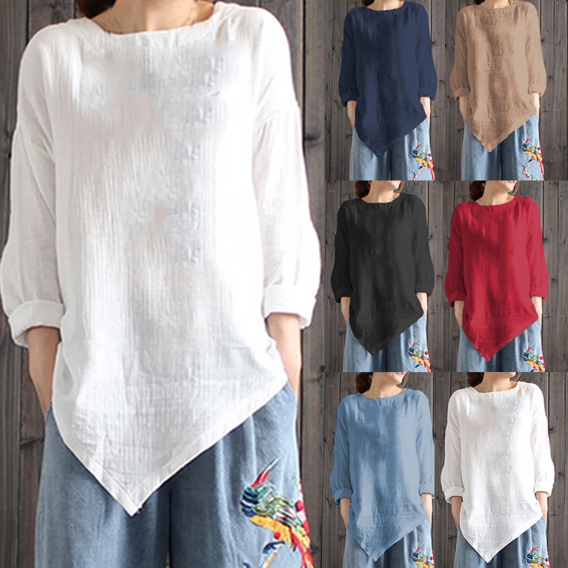 Cotton Linen Blouse (15)