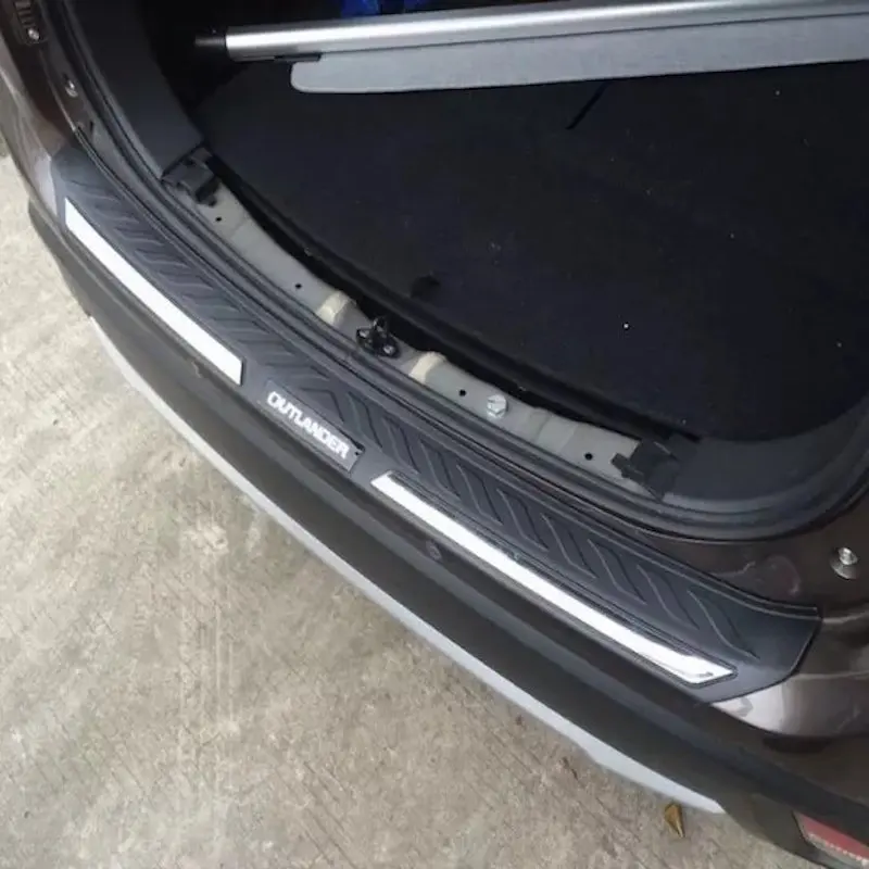Для Mitsubishi Outlander защита заднего бампера крышка порога Накладка багажника пластиковая отделка аксессуары для автомобиля