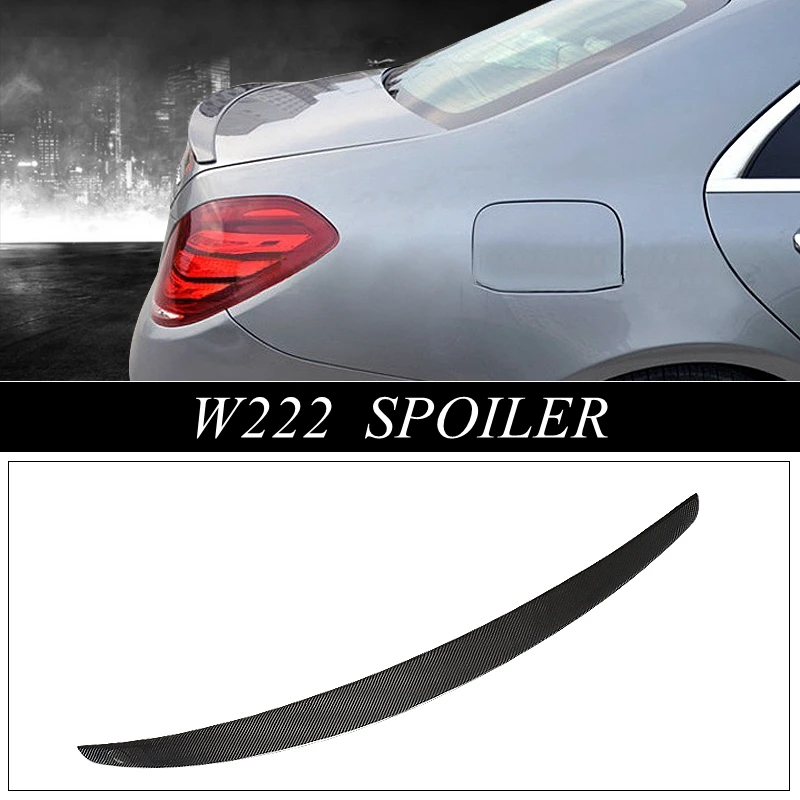 Спойлер из углеродного волокна для Mercedes-Benz W222 S class S320 S400 S500 S600 2014 2015 | Автомобили и