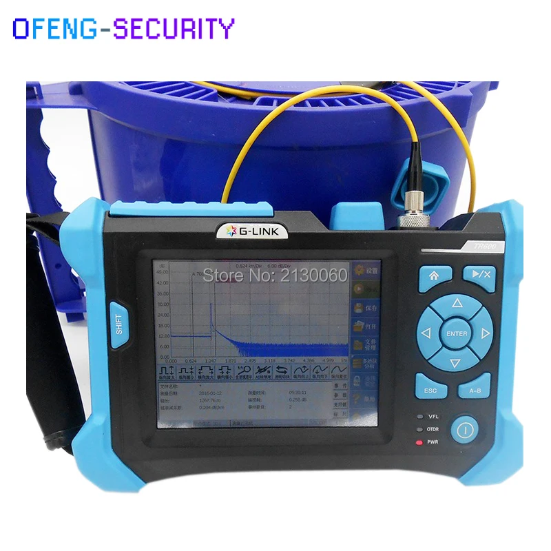 

TR600 SM 32db/30db Orientek Touch Screen 1310/1550nm OTDR with 3KM VFL function Visual Fault Location Function
