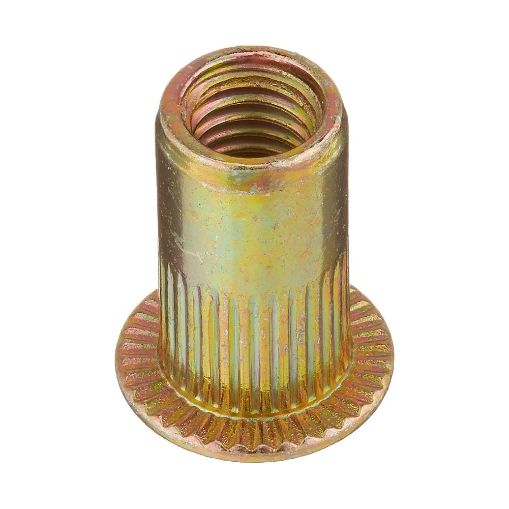 20pcs Flat Head Metric Steel M5 Blind Insert Rivet Nut Rivnutin Nuts